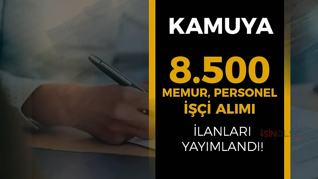 Kamuya 8.500 Memur, Personel ve İşçi Alımı: Mart Ayında İş Dünyası Sallanıyor