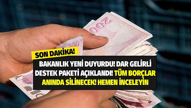 Bu sabah duyuruldu! Devlet 2500 TL'ye kadar tüm borçlarınızı ödüyor hemen başvurun sizde faydalanın