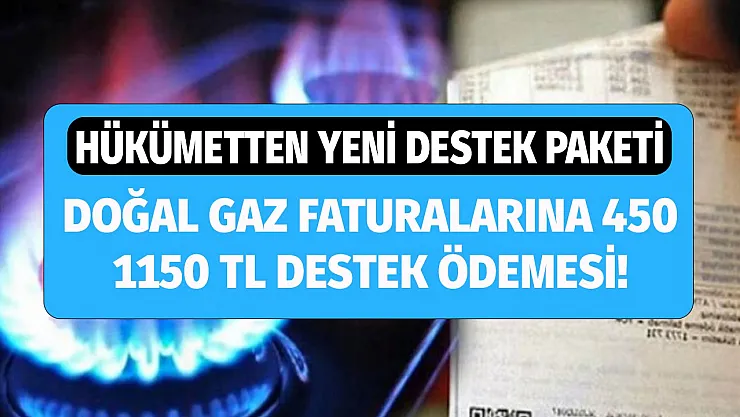 Hükümetten yeni destek paketi: kış desteği açıklandı! İhtiyaç durumuna göre 450 1150 TL ödeme yapılacak! İşte destek detayları