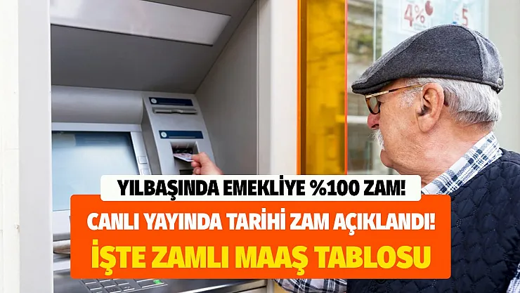 Emeklilerin yılbaşında alacağı zamlı emekli maaşı rakamları canlı yayında açıklandı! İşte zamlı maaş tablosu kim ne kadar zam alacak?