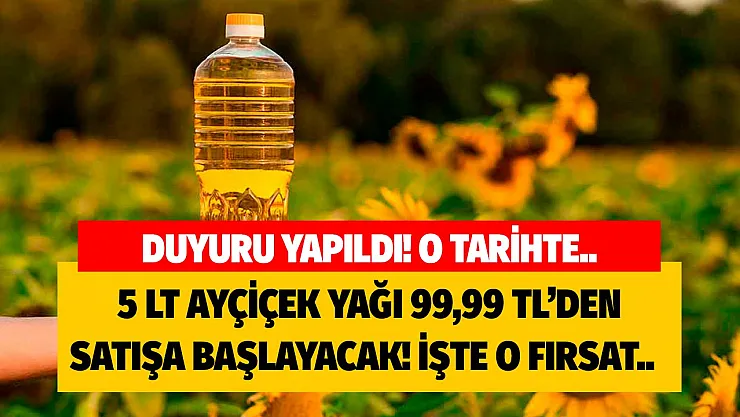 O tarihte herkes o markete akın akın gidecek! Eşi benzeri görülmedi 5 lt ayçiçek yağı 99 TL