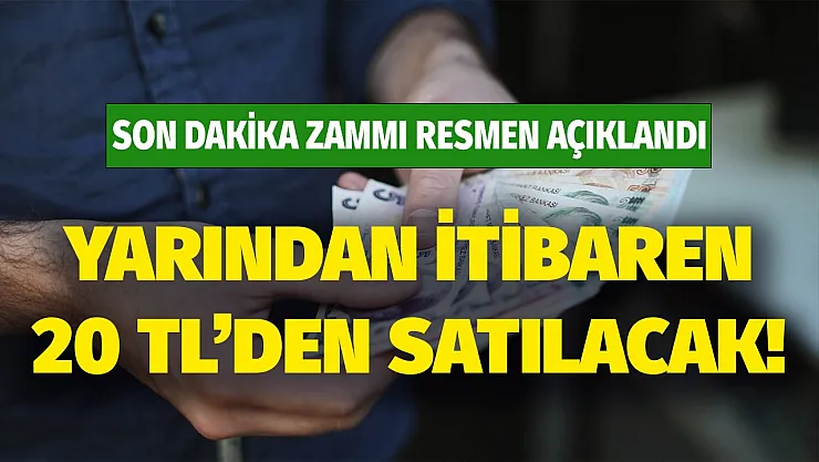 Her gün değil hafta da bir içebileceğiz! O ürün yarından itibaren 20 TL'den satılacak