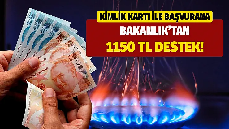 Kış gelmeden başvurun! TC kimlik kartı ile başvuranlara Aile Bakanlığı 1150 TL doğalgaz desteği verecek