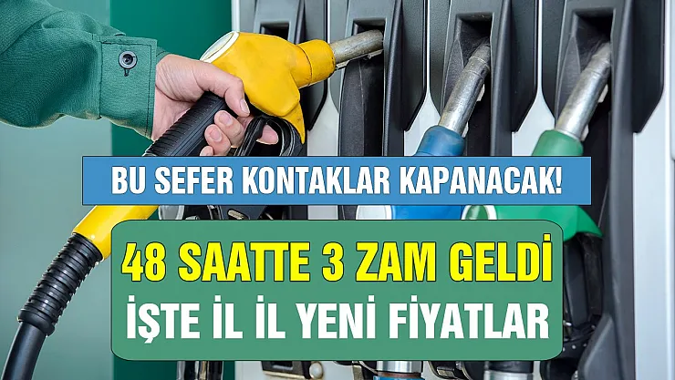 Bu sefer kontaklar kapanacak! Motorine üst üste 3 zam açıklandı işte il il yeni fiyatlar
