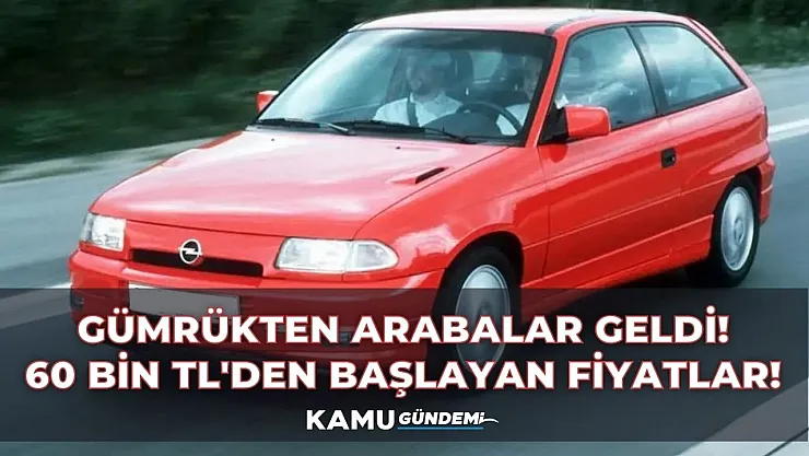 60.000 TL'den başlayan arabalar devletten! Opel Astra, Renault Megane, Mitsubishi gümrükten satışta