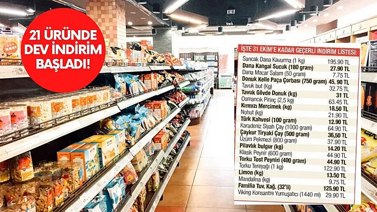 Zincir marketler açıkladı son 8 gün kaldı! O ürünler 7,75 9,75 12,90 13,50 14,20 TL'den satışta