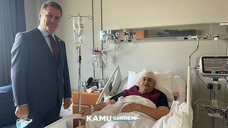 TDP Genel Başkanı Mustafa Sarıgül, Binali Yıldırım'ı hastanede ziyaret etti