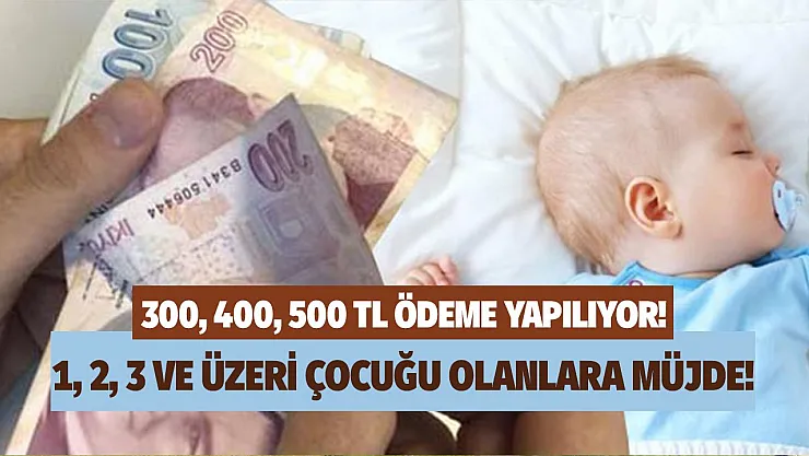 Bakanlık desteklerin devam ettiğini açıkladı! 1 2 3 ve üzeri çocuğu olana 300 400 600 TL ödeme yapılacak