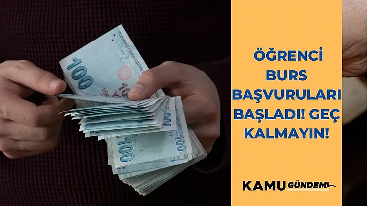 Öğrenciler kaçırmasın! Burs başvuruları 17 gün sonra başlıyor!
