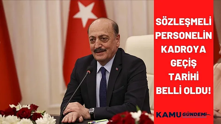 Bakan Bilgin'den sözleşmeli personel için heyecanlandıran açıklama! İşte uygulamaya geçecek tarih