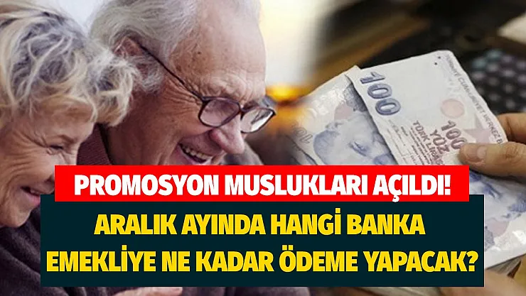 Promosyonda musluk açıldı! Aralık ayında hangi banka emekliye ne kadar ödeyecek?