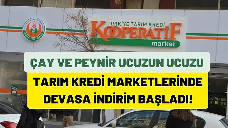 Tarım Kredi Marketlerinde 7,95 TL'den başlayan uygun fiyatlı indirim fırsatı ayağınıza geldi! Sayılı günler kaldı