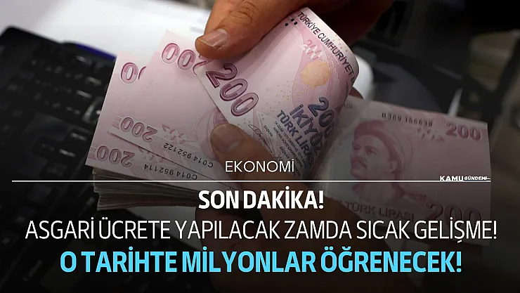 2023 asgari ücretin açıklanacağı tarih az önce açıklandı! O tarihte milyonlar yeni rakamı öğrenecek