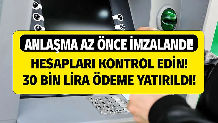 Promosyon sözleşmesine imzalar atıldı! Hesapları kontrol edin 30 bin lira ödeme yatırıldı