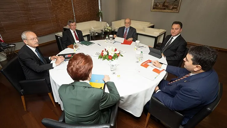 Altılı masa bugün 10. toplantısını gerçekleştirdi!