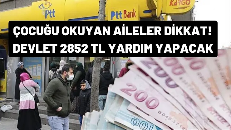 Devlet'ten hanelere yeni destek paketi duyuruldu! O şartı sağlayanlara PTT'den 2852 TL verilecek