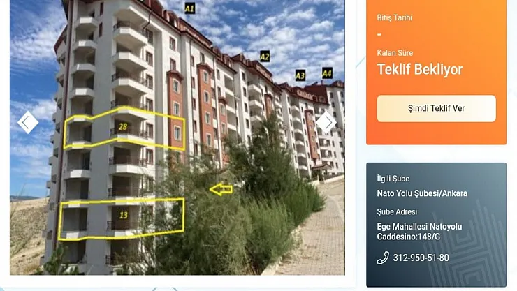 Halkbank'tan ucuz konut satışı! 2+1 daireyi 230 bin TL'den satacak.