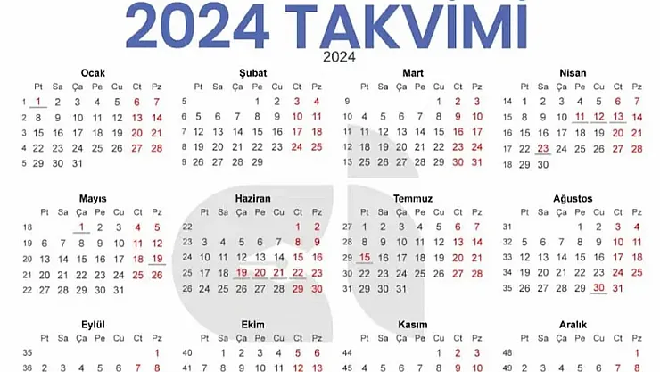 2024 resmi tatiller takvimi belli oldu! 1 Ocak resmi tatil mi edildi?