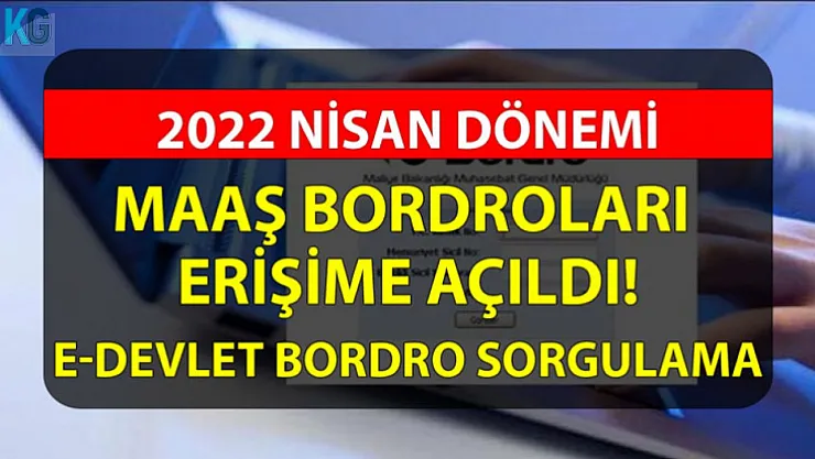 2022 Nisan Memurların Maaş Bordroları Yayımlandı! e-Devlet Bordro Sorgulama