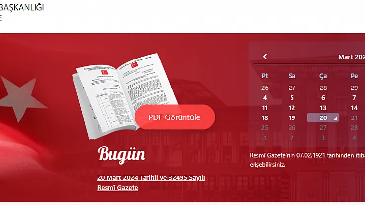 İşte 20 Mart 2024 Tarihli Resmi Gazete'nin En Son Gelişmeleri - Sayı 32495 Detaylı İnceleme!