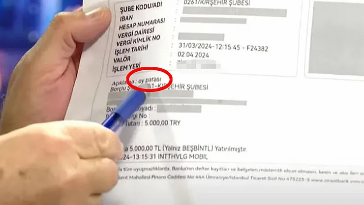 Kırşehir'de 'Oy Parasına' Şok Belge: Seçmenlere 5 Bin Lira!