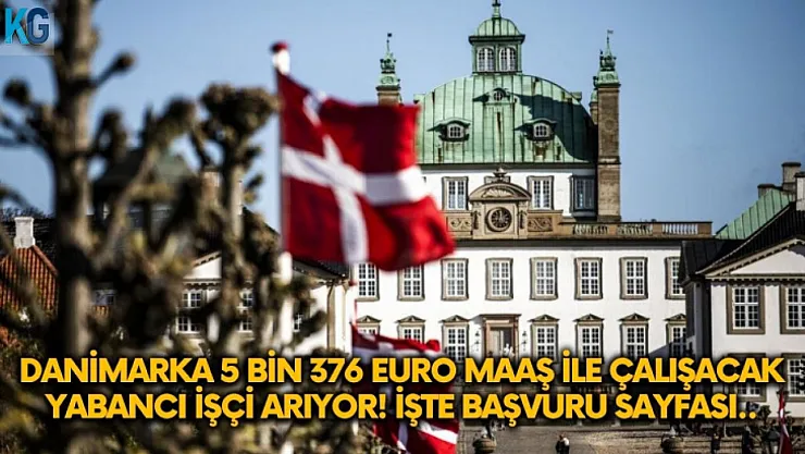 Danimarka yurt dışı iş ilanı verdi: 5 bin 376 euro (98 bin TL) maaşla çalışacak işçi arıyor!