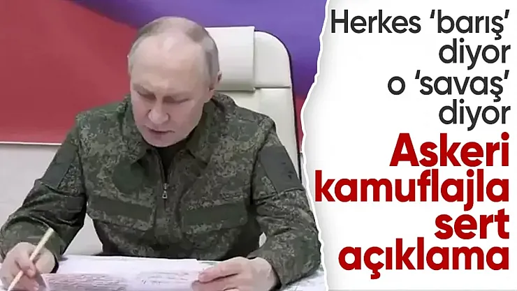 Putin Kursk'ta Savaş Naraları Attı: Askeri Kamuflajla Cephede 'Hepsini Alacağız!'