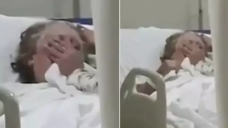 Hasta Annesini Boğmaya Çalışan Kadın Dehşet Anlarını Kameralara Yansıttı