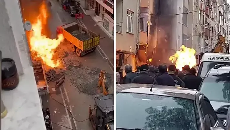 ESENYURT'TA KORKUNÇ ANLAR! DOĞAL GAZ PATLAMASIYLA FACIADAN DÖNÜLDÜ