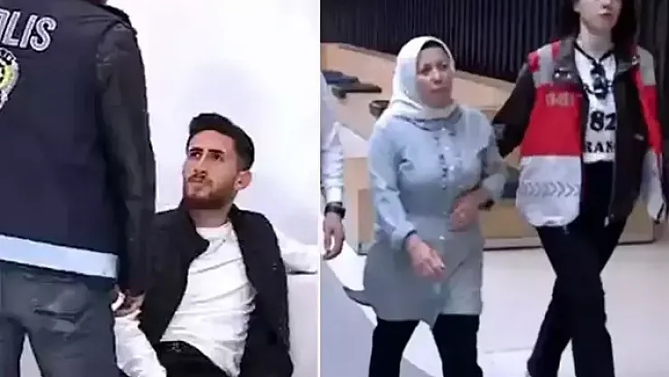 Yasak aşk skandalında damat ile kaynana canlı yayında gözaltına alındı