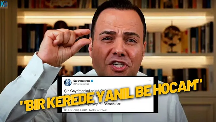 Özgür Demirtaş 2017'de açıklamıştı, yine haklı çıktı! Bir kerede yanıl be hocam