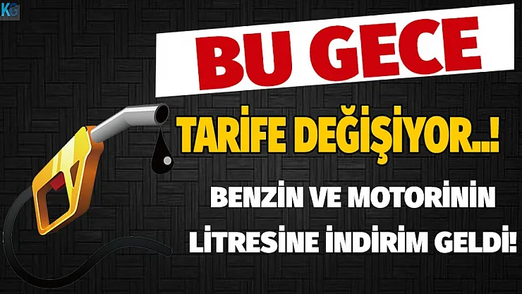 Günlerdir indirim bekleniyordu, bugün açıklandı! Gece yarısından itibaren pompaya yansıyacak! Benzin ve motorin litre fiyatlarına indirim