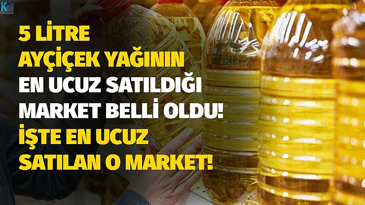 En ucuz 5 litre ayçiçek yağı arayışı sona erdi! TMO yaptığı indirimle yine en ucuza satıyor! İşte marketlerin güncel 5 litre ayçiçek yağı fiyatları