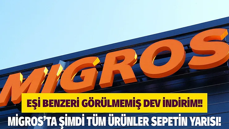 Migros ayçiçek yağı, kırmızı et, salça, kuru bakliyat ürünlerinde fiyatlar sepetin yarısı! Eşi benzeri görülmemiş kampanya Migros'ta işte indirimli fiyatlar