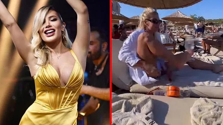 Cem Belevi'den Ayrılan İrem Derici'nin Paylaştığı Video Olay Oldu! Ayak Parmağının Arasında Sıkıştırdığı Kadehten İçki İçti! Sınır Tanımadı!