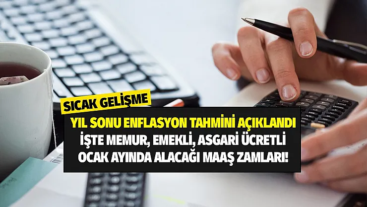 Yeni yıl maaş iyileştirmeleri için geri sayım başladı! İşte Merkez Bankası yıl sonu enflasyon tahminine göre memur emekli asgari ücretlinin alacağı zam oranı