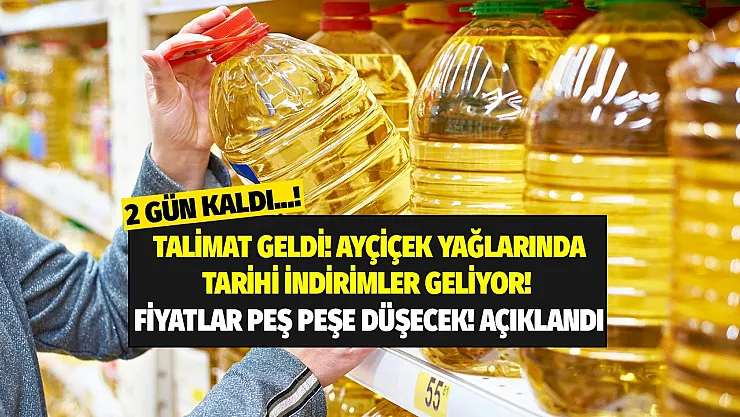 Ayçiçek yağında aylar sonra indirim geliyor! TMO 5 litrelik ayçiçek yağında indirime hazırlanıyor rakiplerde bir bir düşürecek işte yeni fiyatlar