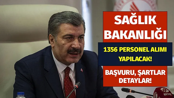 Sağlık Bakanı Fahrettin Koca son dakika duyurdu! Mülakatsız 1356 işçi alınacak