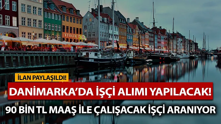 Danimarka işçi alımı yapacağı kadroları paylaştı! 90 bin TL maaş işe yurt dışı iş imkanı