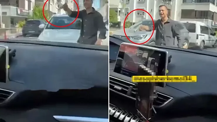 Antalya'da trafikte dehşet: Kadın sürücülere silah çekti!