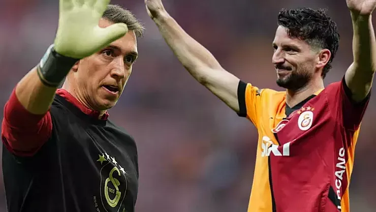 Galatasaray'da tarihi veda: Muslera ve Mertens omuzlarda uğurlandı!