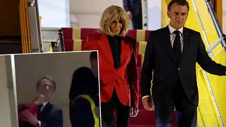 Macron'dan 'tokat' görüntüsüne açıklama: 'Sadece şakalaşıyorduk!'