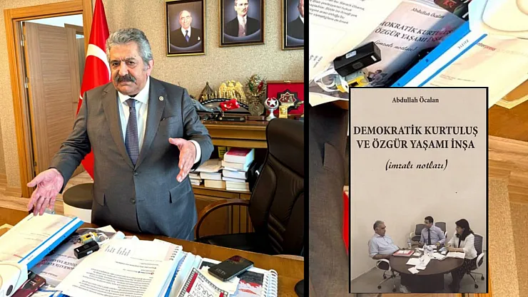 MHP'li Feti Yıldız'ın masasındaki Öcalan kitabı tartışma yarattı