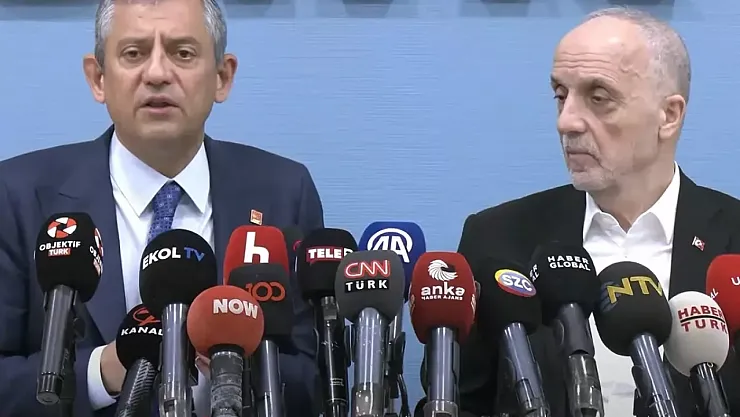 Özgür Özel'den Türk-İş ziyareti: 'Asgari ücrete Temmuz'da zam şart'