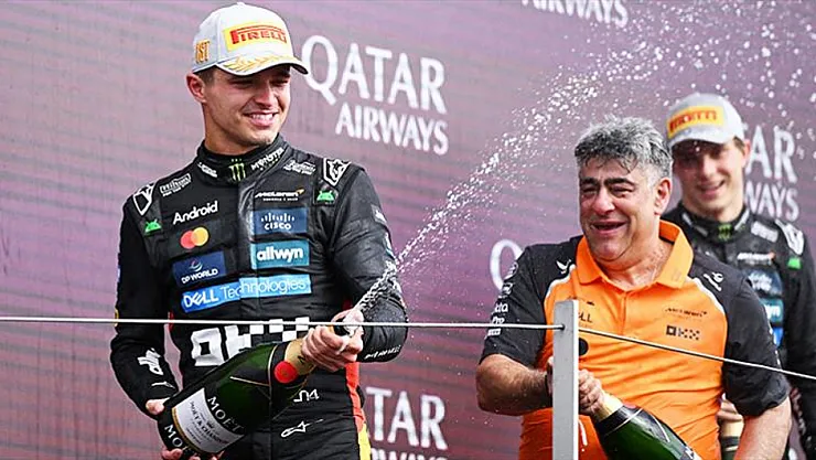 Silverstone'da Lando Norris rüzgârı: Büyük Britanya GP'sinde zafer ev sahibinin!