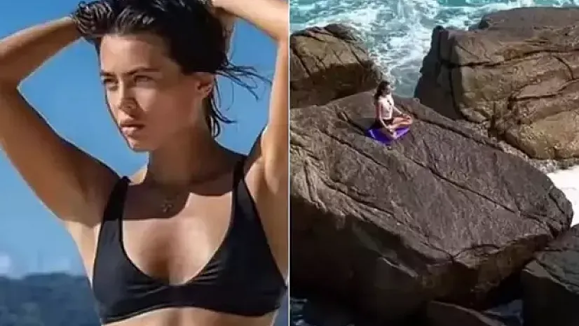 Kayalıklar Üzerinde Yoga Yapan Genç Oyuncu, Dev Dalganın Kurbanı Oldu