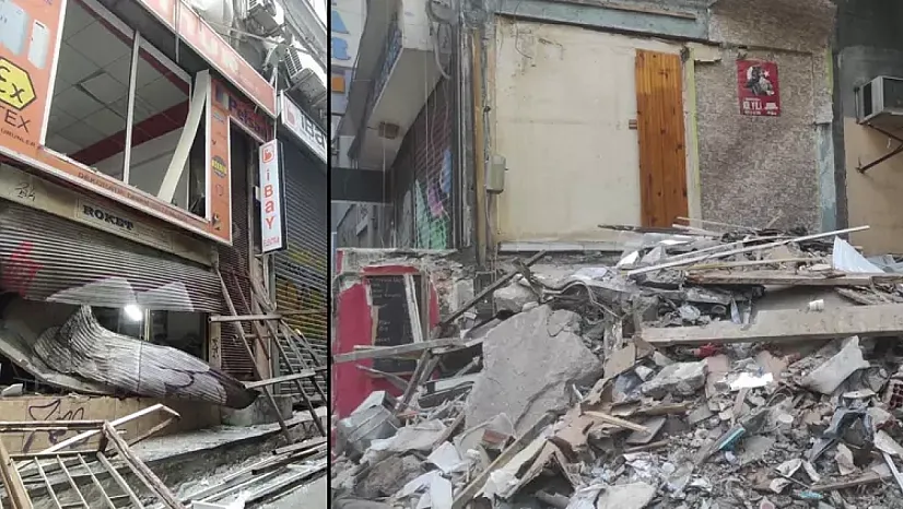 Beyoğlu'ndaki patlamanın ardından esnaf temizliğe başladı